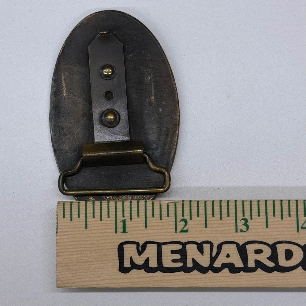 Vintage Coca-Cola Belt Buckle Brass/Bronze Tone‎ Oval 5 Cents At Fountains Mens
